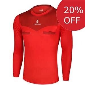 Camisola Árbitro Lacatoni Manga Comprida 2016 - VERMELHO XL